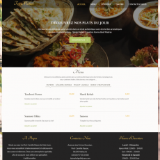 Business Website - Indian Restaurant Namaskar