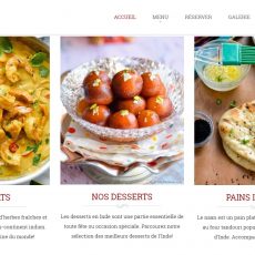Business Website - Le Kashmir Indian Restaurant 